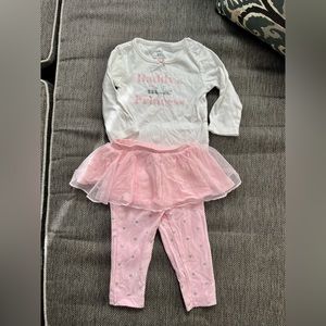 Carter’s Daddy’s princess tutu set 9 months
